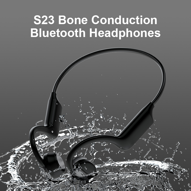 ขายส่งผลิตภัณฑ์บลูทูธไร้สาย IP54 กันน้ำกีฬาหูฟัง Conduction Bone พร้อมไมโครโฟน